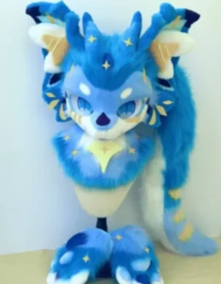 Blue Deer Kemono Head Fursuit