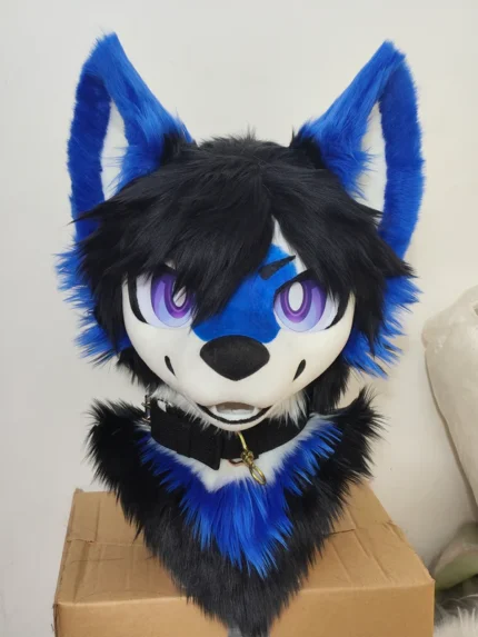 Blue Wolf Kemono Head Fursuit