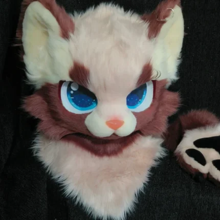 Chocolate Chips Kitten Kemono Head