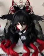 Black Fox Clown Kig Head Fursuit