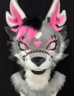 Angel Wolf Toony Head Fursuit
