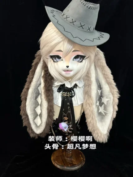 Cowboy Bunny Kig Head Fursuit f