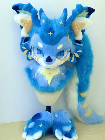 Blue Deer Kemono Head Fursuit