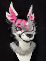 Angel Wolf Toony Head Fursuit