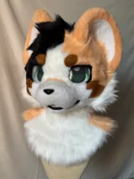 Pumpkin Tiger Kemono Head Fursuit