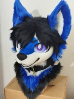 Blue Wolf Kemono Head Fursuit