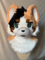 Pumpkin Tiger Kemono Head Fursuit