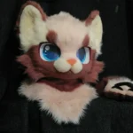 Chocolate Chips Kitten Kemono Head