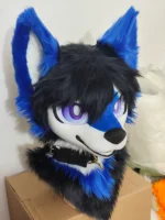 Blue Wolf Kemono Head Fursuit