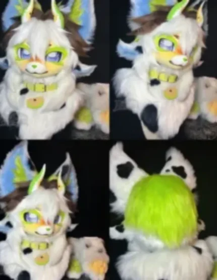 Cow Print Sweet Fantasy Creature Mini Partial Fursuit