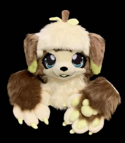 Brown White Sloth Themed Cute Mini Partial Fursuit
