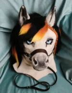 Braided Mane Mung Bean Horse Fursuit