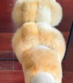Cat paw shoes winter fleece-lined slippers