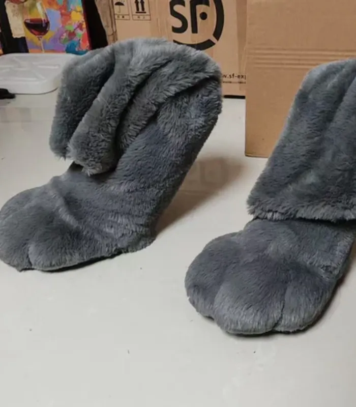 [Customizable] Fursuit feet reverse-digitigrade (bent heel)