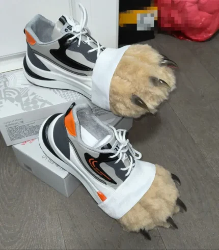 Furry Animal claw shoes outdoor