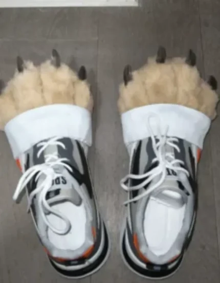 Furry Animal claw shoes outdoor