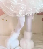 White Kitten Kig series animal suit animal feet lamb feet
