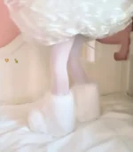 White Kitten Kig series animal suit animal feet lamb feet