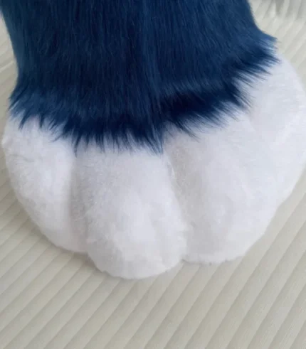 cosplay navy blue feet gloves kig furry costume
