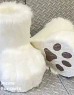 white fursuit paws